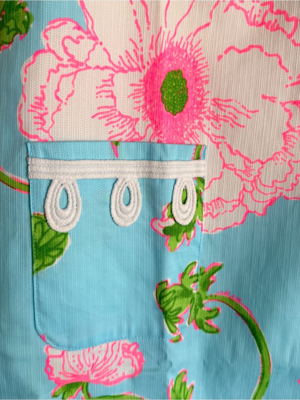 NWT Lilly Pulitzer Sidonie Stretch Shift Freshwater Blue Bursting Blooms - Picture 2 of 10